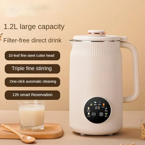 220V Electric Soybean Milk Machine Automatic Intelligent Food Blender Fruit Juicer Water Boiling Kettle Rice Paste Maker - Stereotech