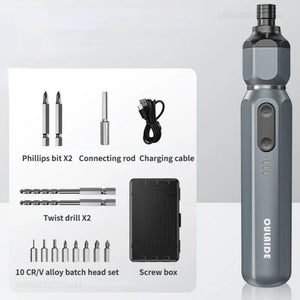 Xiaomi OULAIDE Electric Screwdriver Set Lithium Battery Rechargeable Household Maintenance Repair LED Electric Screw Driver Tool