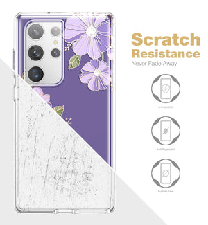 For Samsung Galaxy S23 Ultra Case 6.8“Slim Stylish Geometric Marble shockproof bumper Phone Case with Built-in Screen Protector