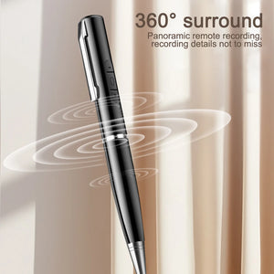 Digital Activated Pen 360 Sound Audio Activated Dictaphone Recording Device Voice Controlled Audio Recorder Pen for Meetings