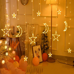 Christmas Decor String Garland Curtain Light LED For Wedding Home Christmas Tree Ornament 2024 Navidad Xmas Gift 2025 New Year