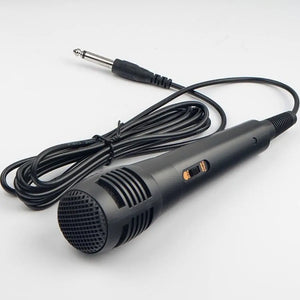 Black Professional Wired Handheld Microphone Dynamic Microphone Vocal Mic for Karaoke Recording 6.35mm /3.5mm Voice Tube