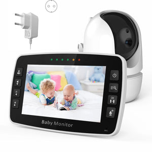 NEWS 4.3Inch IPS Screen Wireless PTZ Intercom Baby Monitor Temperature Display Nanny Cam Long Distance Baby Sitter Camera