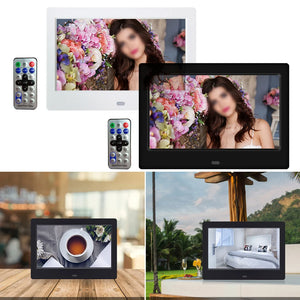 HD Digital Photo Frame 7 inch Frame Full-View Screen Video Photo Electronic Album Support Music/Video/Photo Calendar Clock