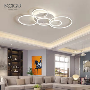 White Gold Modern LED Chandelier Lighting For Living Study Room Lights Indoor Lamps Parlor Foyer Lustres Chandeliers Luminaire