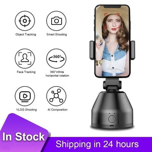 Rotation Face Tracking Selfie Stick Tripod All-in- Object Tracking Holder Camera Gimbal Photo Vlog Live Video Record - Stereotech