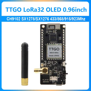 TTGO LoRa32 V2.1_1.6 ESP32 LoRa OLED 0.96 inch Paxcounter/Disaster-Radio CH9102 SX1278/SX1276 433/868/915/923Mhz For LILYGO