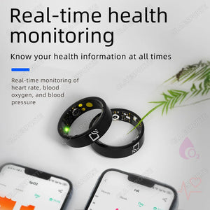 2024 NFC Ceramics Smart Ring IPX8 Waterproof Fitness Tracker Intelligent Heart Rate Blood Pressure Monitor Smart Rings Men Women