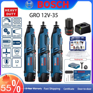 4 IN 1 Power Tool BOSCH GRO 12V-35 Mini Electric Grinder Cutting Machine Polisher Electric Drill Flashlight Cordless Rotary Tool