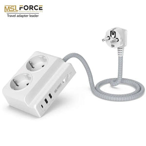 Smart power strip  us smart outlet wall plug adapt surge protector  110v 5V 2.4A usb c hub electrical socket with usb charger