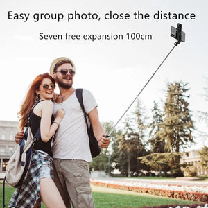 YLW  Wireless Bluetooth Handheld Gimbal Stabilizer Mobile Phone Selfie Stick tripod with fill light shutter for IOS Android - Stereotech