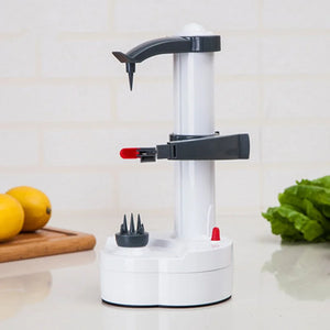 1pc Electric Apple Peeler Cutter Slicer Fruit Potato Peeler Automatic Battery Operated Machine Easy-to-use Kitchen Tool Utensil