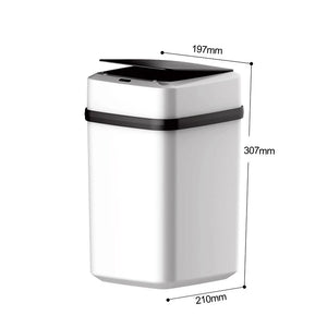 13/15L Smart Trash Can with Lid Automatic Sensor Smart Garbage Bucket for Bathroom Living Room Kitchen Electric Waste Bin