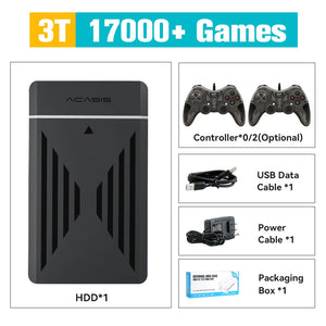 3TB Gaming Emulation Hard Drive With 17000 Retro/PC Games Launchbox Retrobat Playnite Gaming HDD For PS4/PS3/Switch/WIIU/N64/PS1