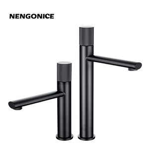 Bathroom basin mixer faucet washbasin shower room  counter basin ceramic toiletries smart Bath wc  tapple hot & cold matt black