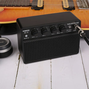 KOKKO 10W Small Electric Guitar Amp Mini Portable Guitar Practice Speaker Rechargeable Portable Practice Audio Guitar Amplifier