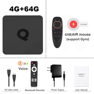 Android14 Smart TV Box Q1 Allwinner H313 Supports 2.4G&5G Dual Wifi 8K 64G 128G Rom Google Media Player TV Box Voice Set Top Box