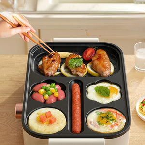 Fried Egg Hamburger Maker Household Frying Pan Multi-Functional Electric Chafing Dish Poached Egg Breakfast Pot  Home Appliance - Stereotech