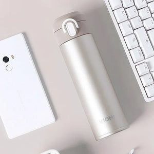 Xiaomi Mijia VIOMI Thermos Stainless Steel Cup Flask Water Bottle Cup 24 Hours Thermos 300ML Single Hand ON/Close For Smart Life - Stereotech