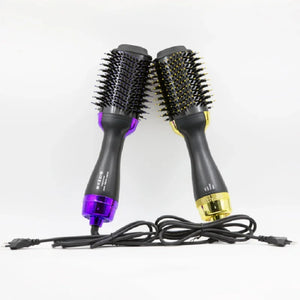 Multi-Functional Hair Dryer Negative Ion Curling Brush Straight Hair Comb Lazy Hair Care Straightening Brush From China