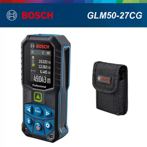 Bosch Laser Tras Range Finder GLM 50-27 High Power Green Laser Distance Meter 50M Laser Tape Measure Bluetooth Connection APP