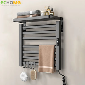 Intelligent Electric Heated Towel Rack Wifi Bathroom Sterilization Towel Drying Rack Household Towel Warmer Bathroom Accessories