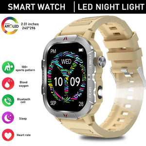 2024 New Outdoor Military GPS Truck Smart Watch Men AMOLED HD Screen Heart Rate IP68 Waterproof Sports Smartwatch For AndroidIOS