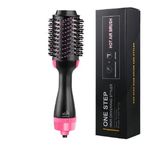 Multi-Functional Hair Dryer Negative Ion Curling Brush Straight Hair Comb Lazy Hair Care Straightening Brush From China