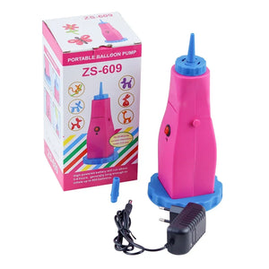 AC 100-240V Electric Long Bar Balloon Inflator Pump Pink Portable Balloon Inflating Machine ZS-509