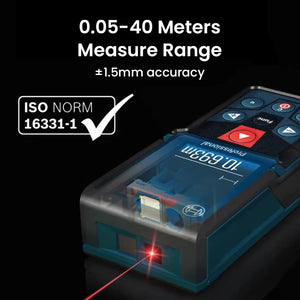 Bosch GLM 400 Laser Rangefinder Multi Modes Distance Meter 40m Range High Precision Color Screen Laser Tape Measurement Tools