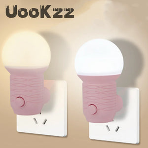 LED Plug-in Night Light White light warm light Baby Nursing Eye Sleep Light Bedroom Socket Lights Energy Saving Lamp Balcony