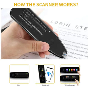 X5Pro Smart Voice Scan Translator Pen Real-Time Multi Language Translation Dictionary Pen Offline/WIFI/Mobile Hotspot Method