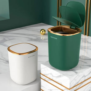 Waterproof Bathroom Smart Sensor Trash Can 12L Garbage Bucket automatic Trash Bin For kitchen Toilet Wastebasket Smart Home