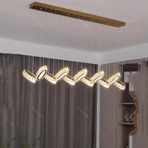 Modern home decoration crystal chandelier, stair Pendant lamp, living room Pendant lights, interior lighting