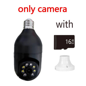 5G Wifi 1080P IP Camera Wireless Smart Home Night Vision Bulb Surveillance Camera E27 Auto Tracking Video Security Baby monitor