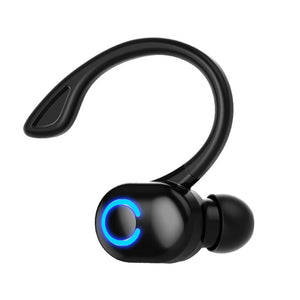 Wireless Ear Hook Earphones Single Mini Handsfree Headphone HIFI Bass Noise Cancelling Sports Headset with Mic - Stereotech