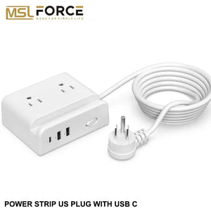 Smart power strip  us smart outlet wall plug adapt surge protector  110v 5V 2.4A usb c hub electrical socket with usb charger