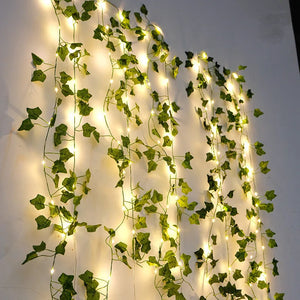 Flower Green Leaf String Lights - Stereotech