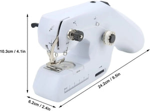 Pink/White Automatic Handheld Sewing Machine, Mini Portable Electric Cordless Sewing Machine for Adult，Simple Home Sewing Tool