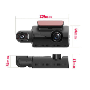 Full HD Dashcam Dual Camera 1080P Inside Front Camera 2 Lens Recorder Car DVR Recorders Dash Cam Auto Wide Angle Night View