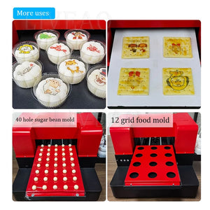 A4 Food Printer For Edible Sugar Paper Cake Pizza Bread Cookie Biscuit With Free 400ml Edible Ink Cake Printing Machine