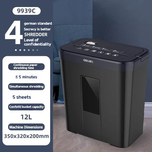 Deli Shredder Office Household Operation Is Simple Electric High-power Shredder Mini-particle Commercial Financial Shredder.