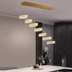 Modern home decoration crystal chandelier, stair Pendant lamp, living room Pendant lights, interior lighting