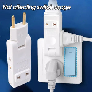 4 in 1 EU Electrical Socket 180 Degree Rotation Plug Adapter Extension Protable Power Converter Wall Outlet Plugs Adaptors