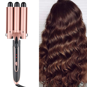 5 in 1 Curling Wand Sets with 3 Barrel Hair Waver, Dual Voltage , Instant Heating, Temp Adjustment ,Hair Crimper Iron for Women