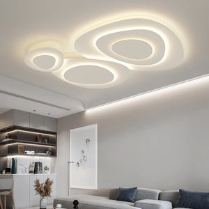 Modern LED bedroom Chandeliers lights for Living Room Home Decoration White Iron Body indoor lighting Lamp ceiling chandelier