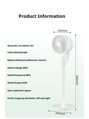 Air Circulating Electric Fan Home convection fan silent small electric fan air circulation turbine convection fan floor fan