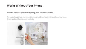 GIMDOW Bluetooth-compatible smart door lock can smart key/password /APP unlock with Tuya smart or smart life APP Electronic Lock