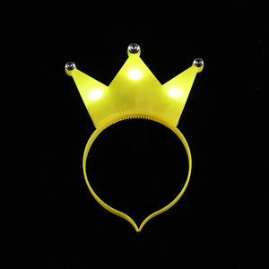 LED Crown Headband Light Up Crowns and Tiaras for Girls Women Cosplay Birthday Luminous Wedding Halloween Festival