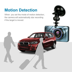 4inch Dash Cam Aluminium Alloy Full HD 1080P Night Vision  Front Rear View Loop Recording Dashboard Car DVR 2Lens Black Box